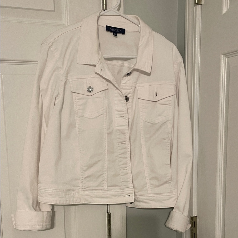 Talbots Off-White Denim Jacket